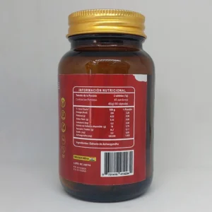 Ashwagandha 500 mg 90 cápsulas información nutricional RI&CO