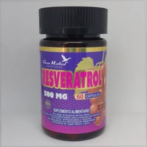 Resveratrol 500 mg 60 Cápsulas, Green Medical