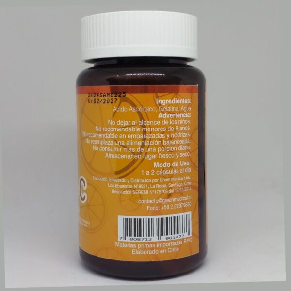 Vitamina C, 1000 mg, ingredientes