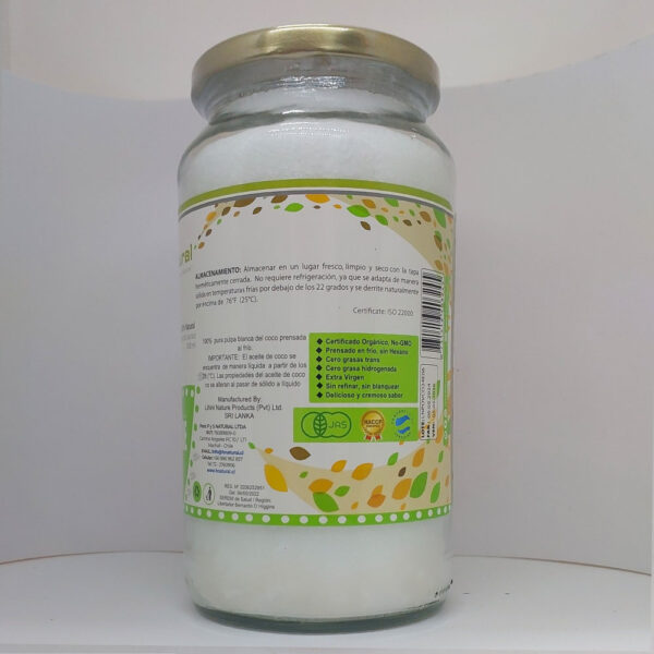 Aceite de Coco 1000ml información