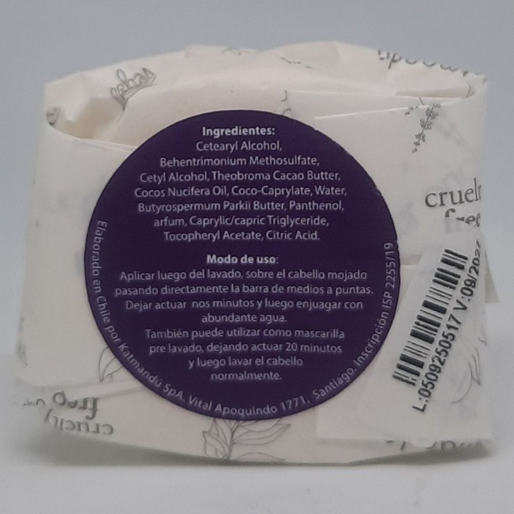 Acondicionador Sólido Maqui & Cacao modo de uso