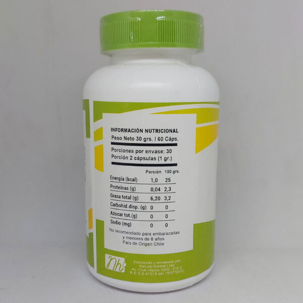 Ajo Perejil información nutricional