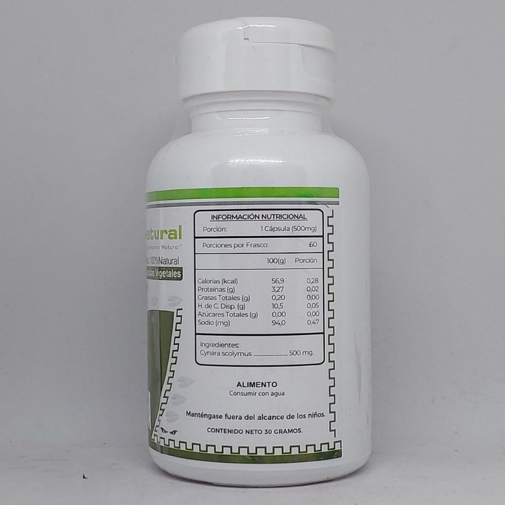 Alcachofa cápsulas información nutricional