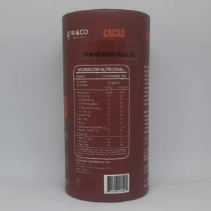 Cacao en Polvo 250 grs información nutricional RICO Cacao en Polvo 250 grs información nutricional RICO