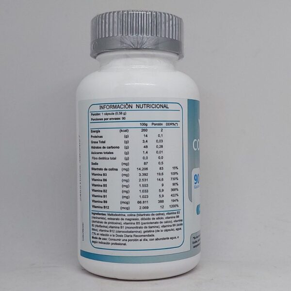 Complex B cápsulas información nutricional