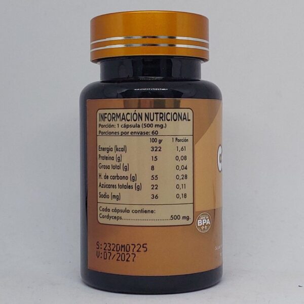 Cordyceps información nutricional