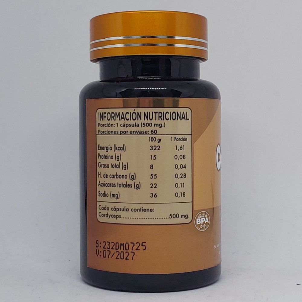 Cordyceps información nutricional