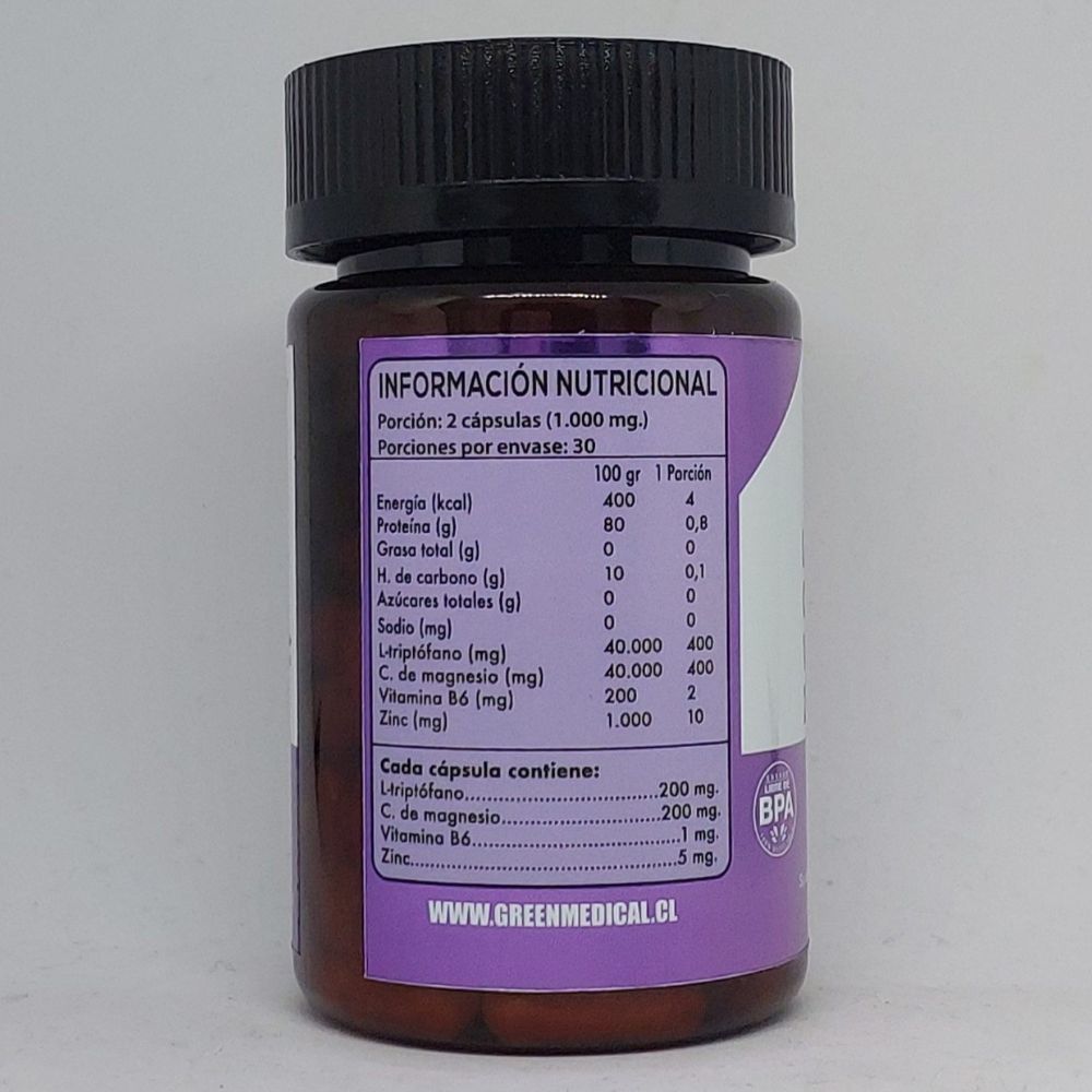 Deep Sleep información nutricional