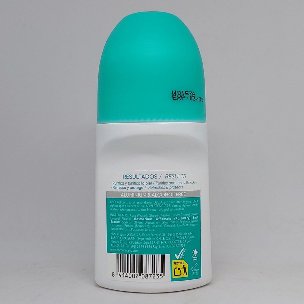 Desodorante Roll On de Romero modo de uso