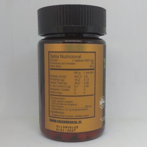 Ginseng Rojo Coreano información nutricional