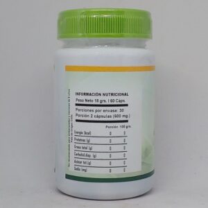 información nutricional Globus (Ginkgo Biloba) Cápsulas información nutricional