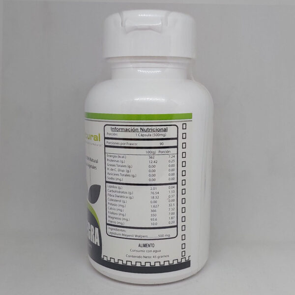 Maca Negra información nutricional