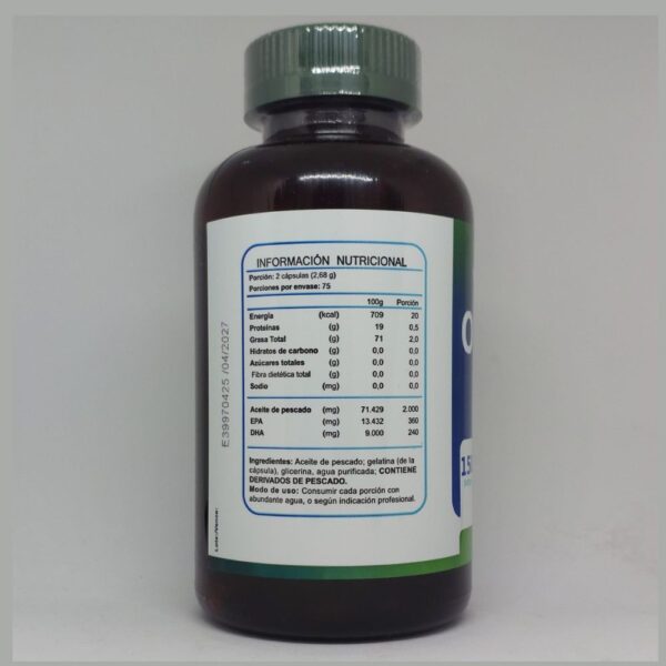 Omega 3, información nutricional