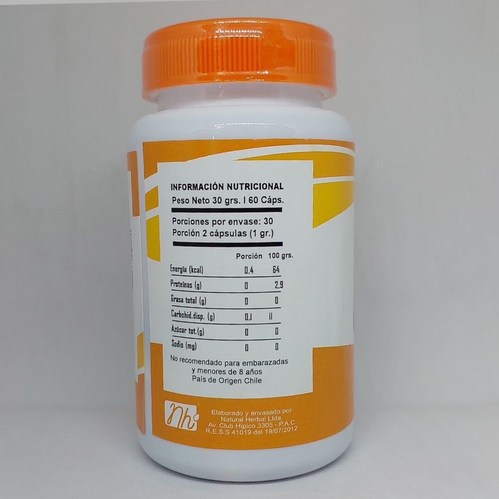 Prosta-Herbal información nutricional