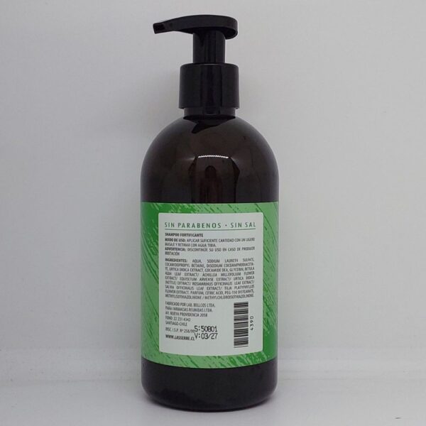 Shampoo Fortificante modo de uso