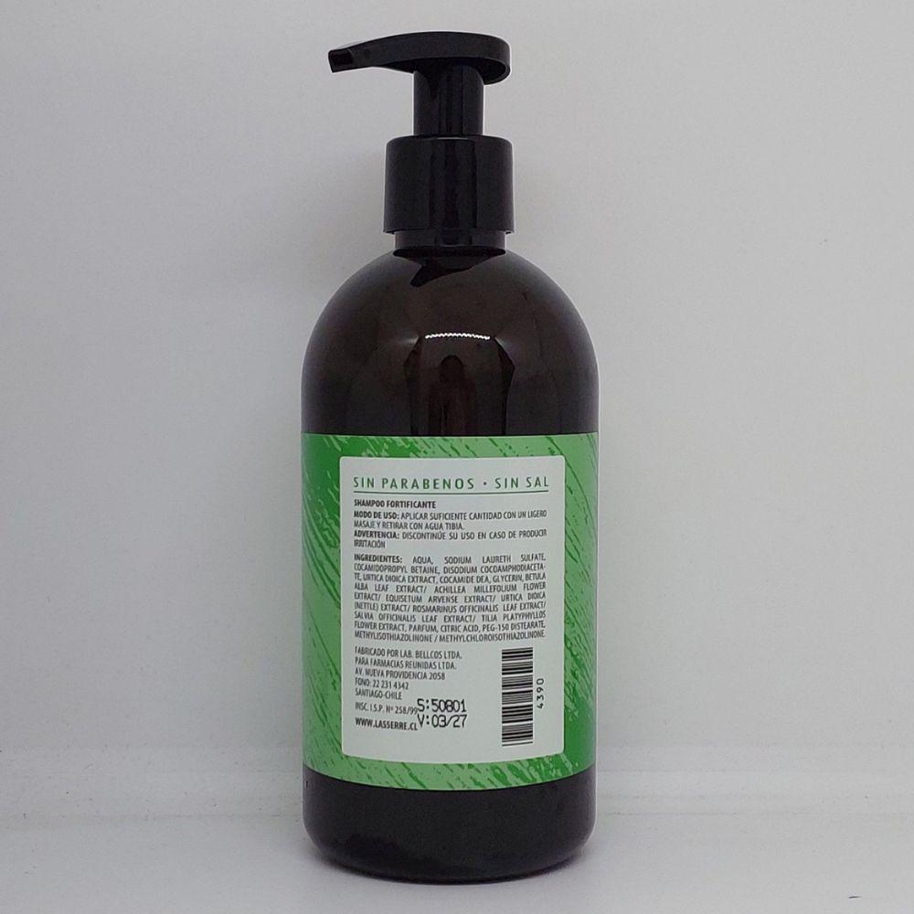 Shampoo Fortificante modo de uso