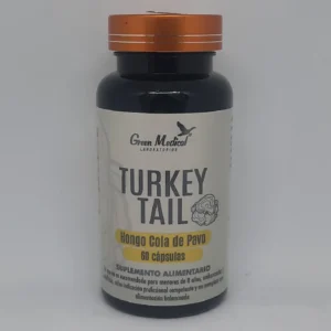Turkey Tail (Cola de pavo) 500 mg 60 Cápsulas. Green Medical