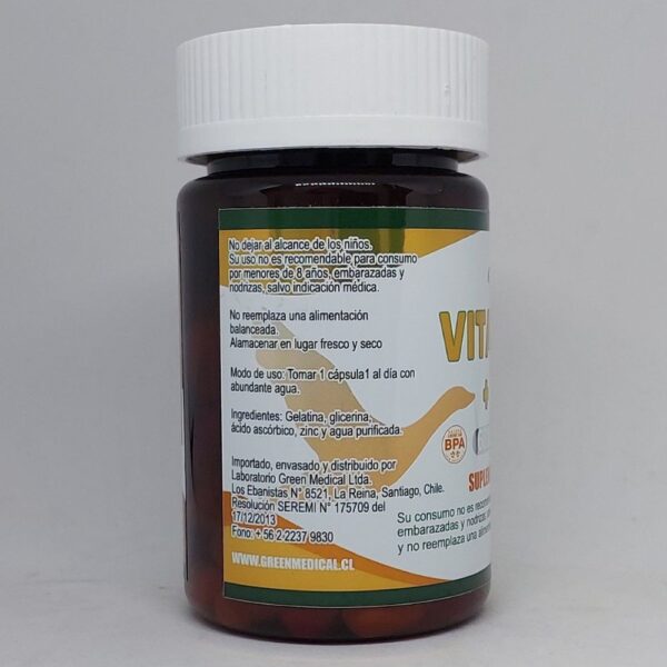 Vitamina C + Zinc Cápsulas modo de uso