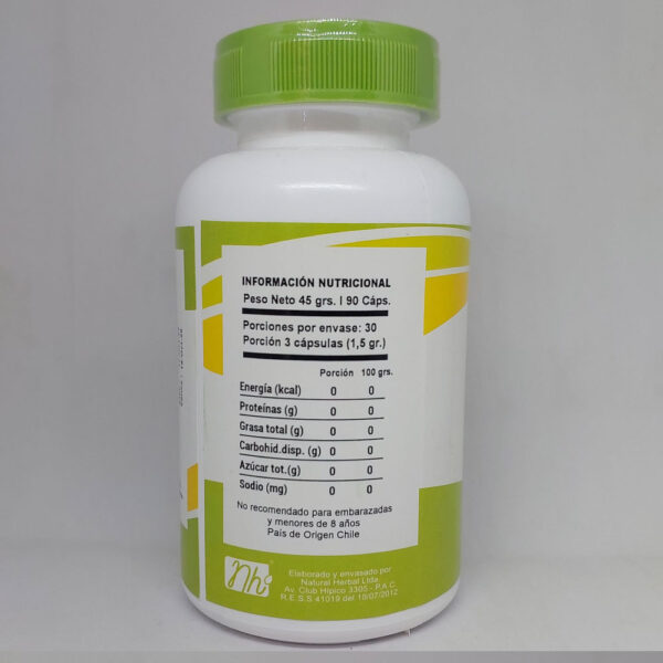Zeolita información nutricional